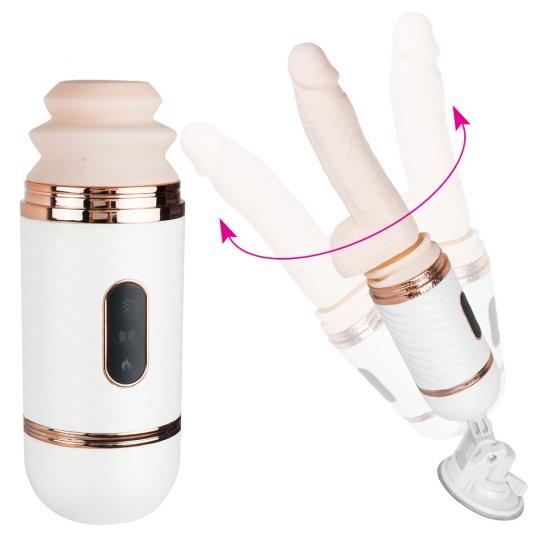 Multi-speed automatic thrust dildo penis vibrator masturbating female