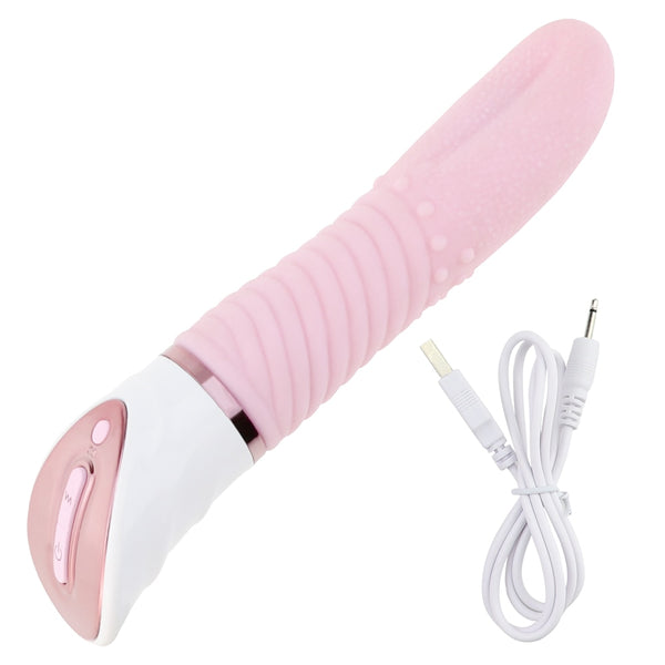 Big Tongue Massager 2 in 1 Oral Clitoris Stimulator Dildo Vibrators Massager Vagina Sex Toys