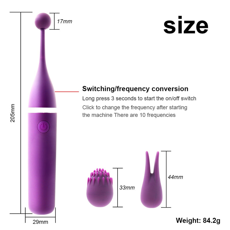 G-Spot Vibrators for Women 3 Caps Replacement Lick Clitoris Stimulator Nipple Massager
