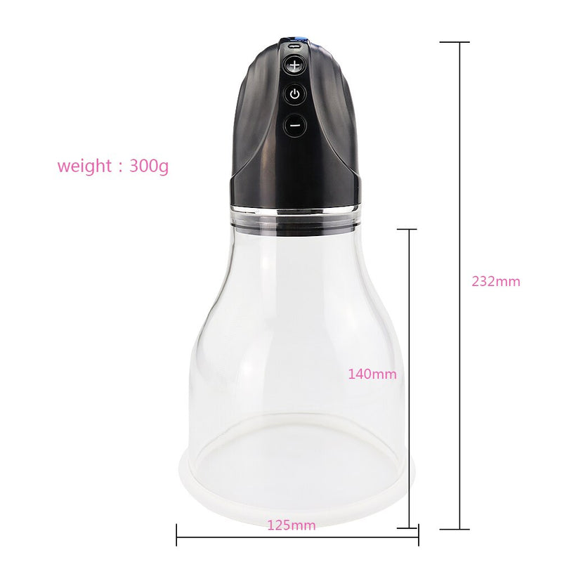 Man nuo Women Vacuum Suction Cup Breast Enlargement Pump Electric Vibrator Breast Massager Chest