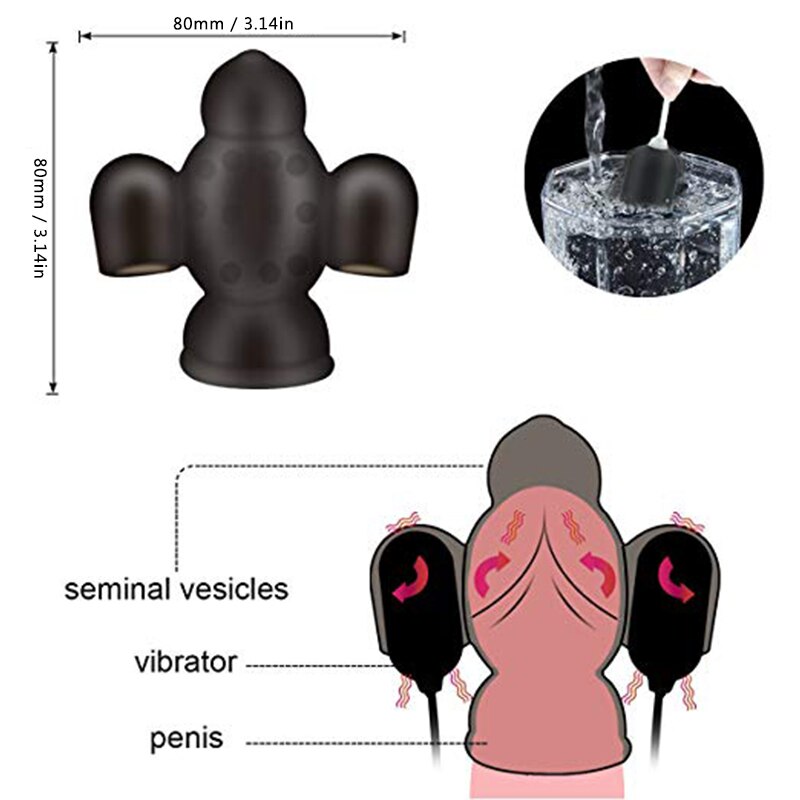 16 speed Rechargeable Penis Massager Delay Lasting Trainer Products
