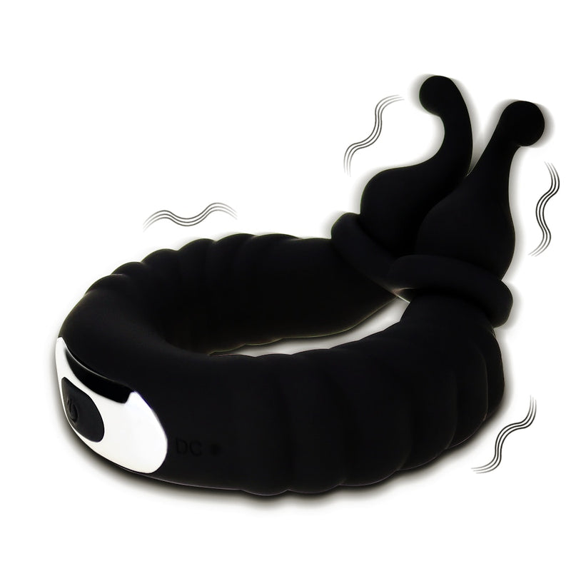 Penis Ring Vibrator Rabbit Cock Ring Couple Lover Time Delay Ejaculation Rings Silicone