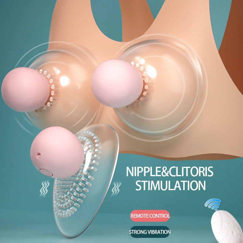 Clit Breast Massager Nipple Stimulation Vacuum Sucker Pussy Clitoris