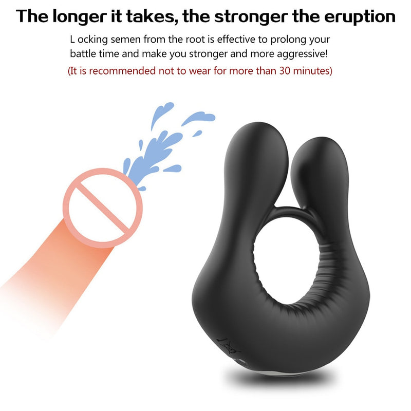 Vibrator Cockring Penis Cock Rings for Men Delay Ejaculation Trainer