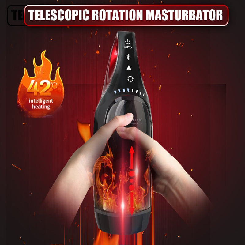 Penis Delay Trainer 5 Modes Sex Toys For Men Automatic Rotating Telescopic Stimulate Glans Massager