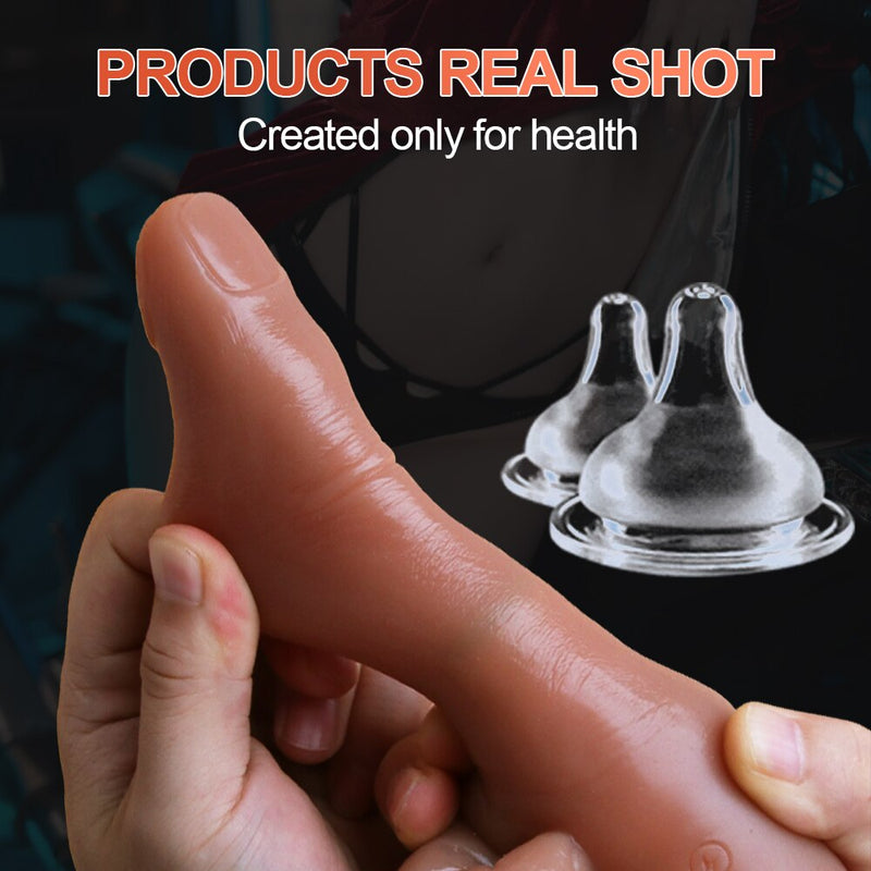 Realistic Finger Vibrator Dildo For Women With Heating Rotating Remote Control Clitoris Vibration