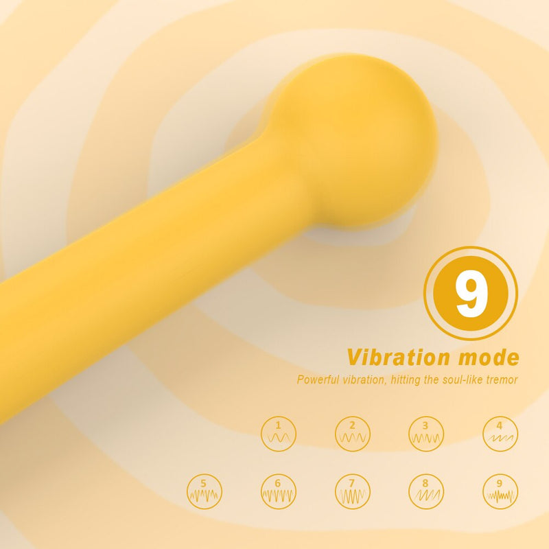 9 Speed Soft Silicone Dildo Vibrator G Spot Clitoral Stimulator Couple AV Magic Wand