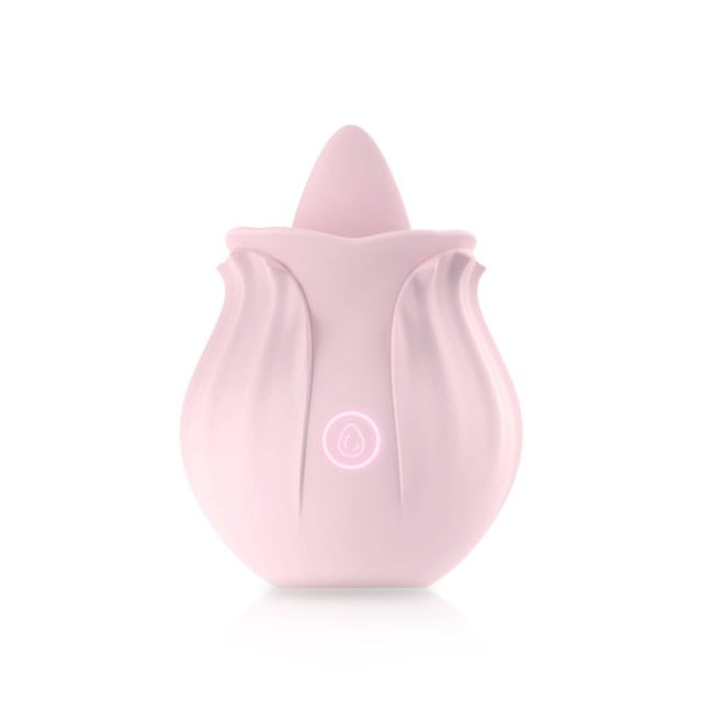 G Spot Rose Clitoris Tongue Stimulator Female Sex Toy Couple USB Magnetic Charging Toy