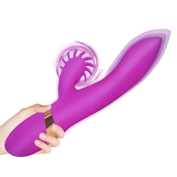 Automatic Telescopic Vibrator Female Clitoris Stimulator Heated Roller Tongue Licking Vibrator