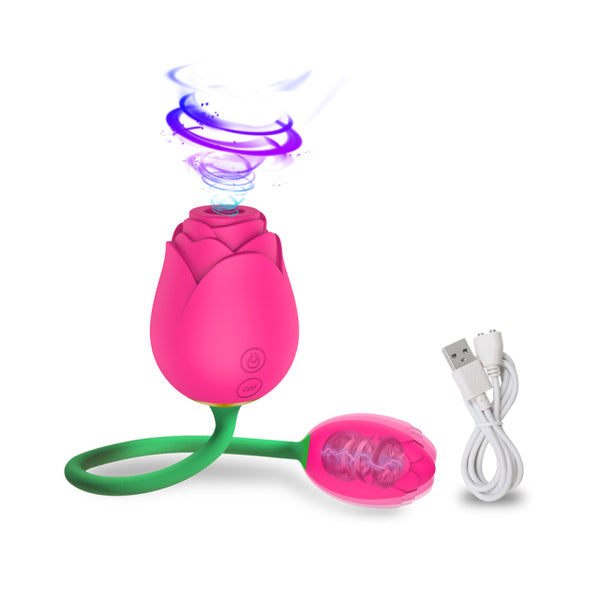 Powerful Rose Clit Sucker Vibrators Female for Women Clitoris Stimulator
