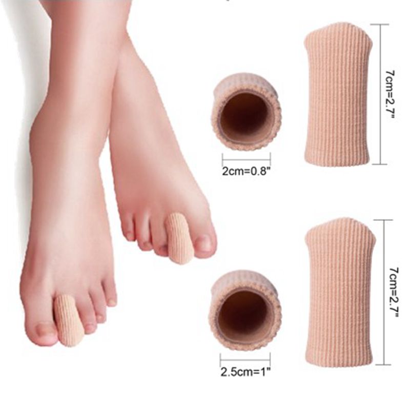 Soniker Toe separators for orthopaedic purposes Protect Your Toes from Blisters and Corns with 8pcs Toe Finger Sleeve Tubes Caps - Gel Lined for Comfort, Medium+Large Sizes Available
