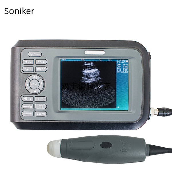 Soniker Ultrasound apparatus for veterinary use Portable Ultrasound Scanner: Handheld, WristScan, Sector Probe for Pregnancy Check on Farm Animals - Digital Imaging at Your Fingertips