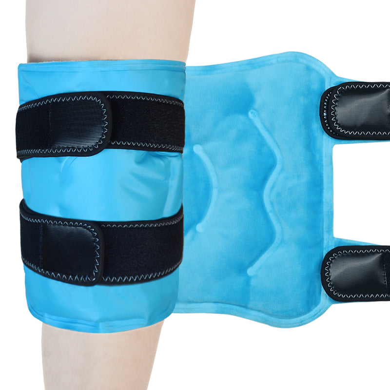Soniker Therapeutic cold therapy packs Gel Ice Hot Cold Therapy Wrap for Knee Pain Relief - Reusable Compression Brace Ideal for Arthritis, Tendonitis, and Athletic Injuries - Osteoarthritis Support with 1pc Ice Pack