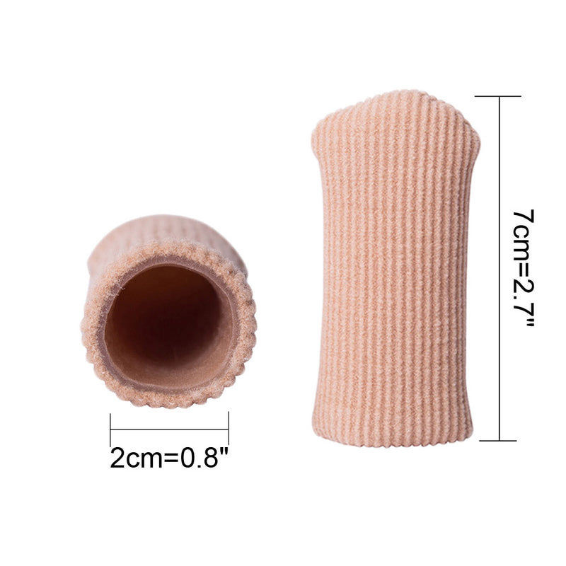 Soniker Toe separators for orthopaedic purposes Protect Your Toes from Blisters and Corns with 8pcs Toe Finger Sleeve Tubes Caps - Gel Lined for Comfort, Medium+Large Sizes Available