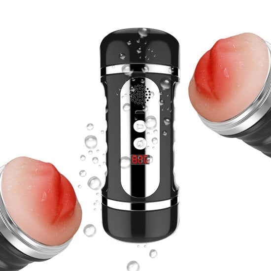 Male Masturbator Automatic Pussy Vibrator Sex Toys with Voice and Counting Function for Men