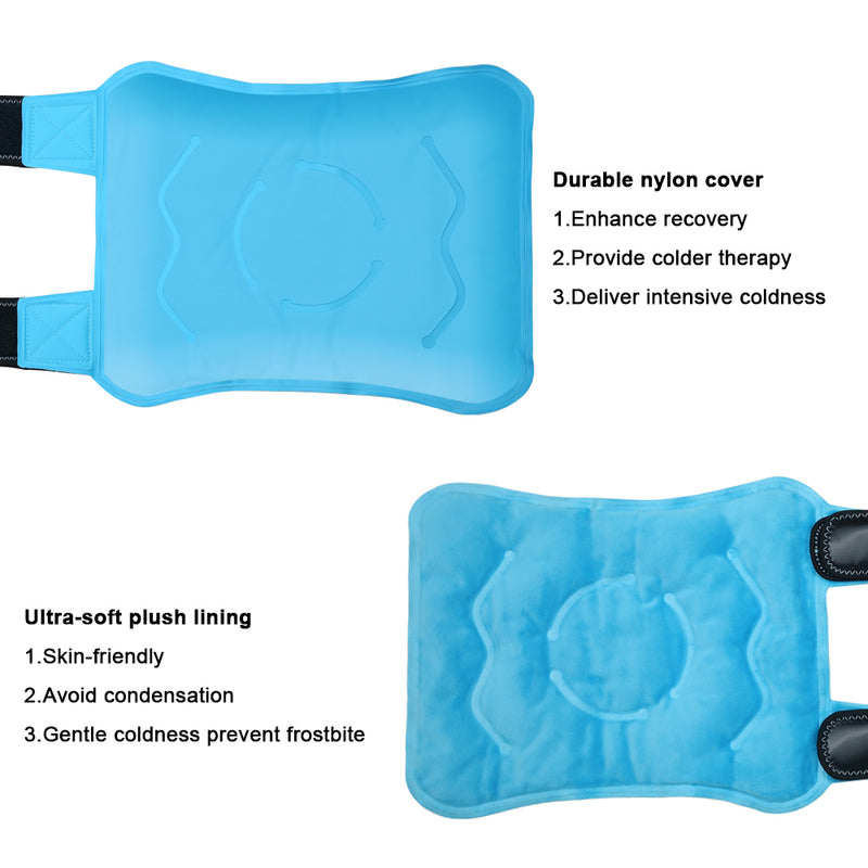 Soniker Therapeutic cold therapy packs Gel Ice Hot Cold Therapy Wrap for Knee Pain Relief - Reusable Compression Brace Ideal for Arthritis, Tendonitis, and Athletic Injuries - Osteoarthritis Support with 1pc Ice Pack