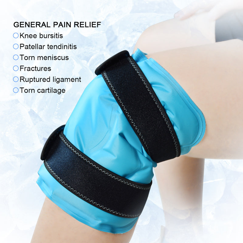 Soniker Therapeutic cold therapy packs Gel Ice Hot Cold Therapy Wrap for Knee Pain Relief - Reusable Compression Brace Ideal for Arthritis, Tendonitis, and Athletic Injuries - Osteoarthritis Support with 1pc Ice Pack