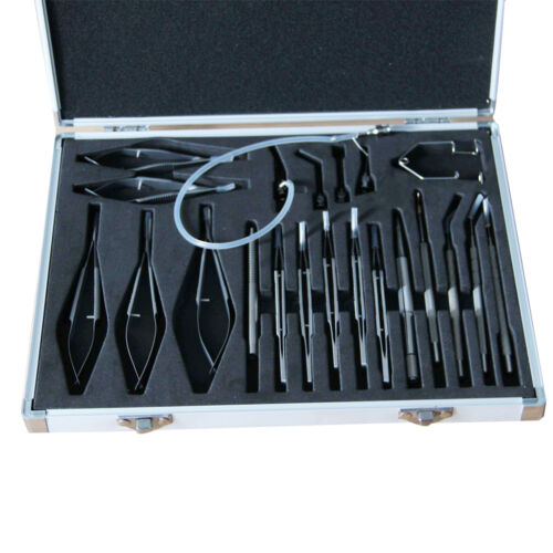 Soniker Surgical instruments and apparatus Eyes Surgical Tool Set for Precise Cataract Intraocular Lens Implantation Surgery - 21pcs of High-Quality Stainless Steel Instruments with CE Certification - Amazon's Newest Surgical Tool Kit