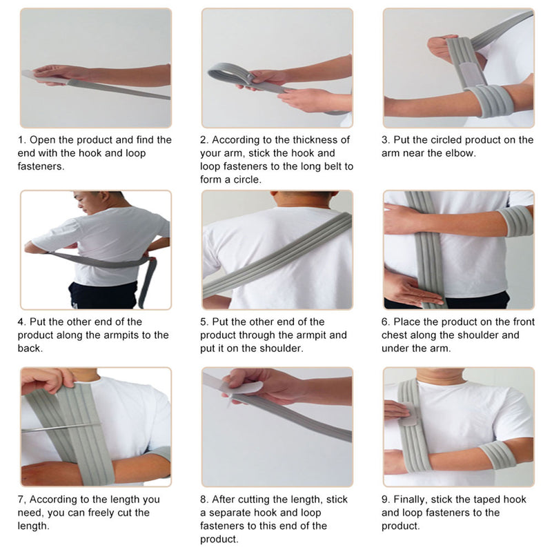 Soniker Supportive bandages Universal Adjustable Arm Sling Breathable Shoulder Support Strap for Left Right Arm