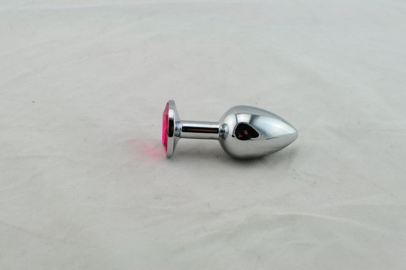 Experience Sensual Bliss with our Portable Stainless Steel Crystal Butt Plug - Perfect Size for Both Men and Women