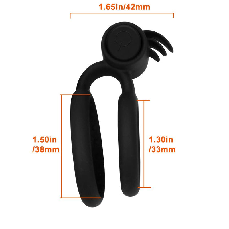 Experience Ultimate Pleasure with our Cock Cage Penis Ring Dual Vibrating Electric Sex Enhancer - Featuring 10-Frequency for Men's Intense Sensations