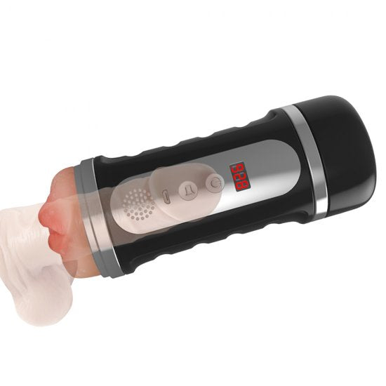 Male Masturbator Automatic Pussy Vibrator Sex Toys with Voice and Counting Function for Men