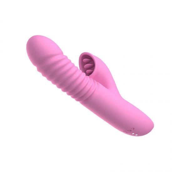 Clitoris suction telescopic vibrator heating dildo nipple sex toy