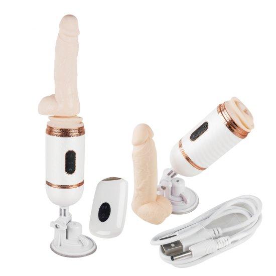 Multi-speed automatic thrust dildo penis vibrator masturbating female