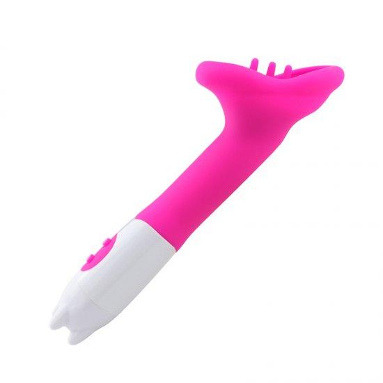 Silicone oral vibrator vaginal nipple stimulation massager