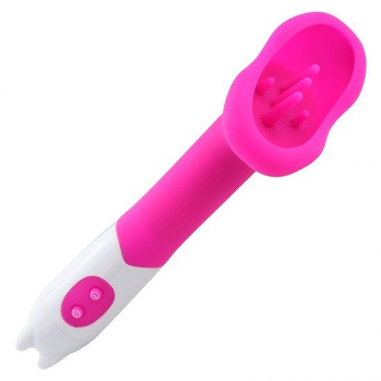Silicone oral vibrator vaginal nipple stimulation massager