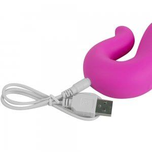 Vibrating stick massager silicone waterproof and rechargeable