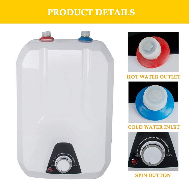 Soniker 8L Mini-Tank Electric Water Heater 110V Indoor Electrical Hot Water Heater