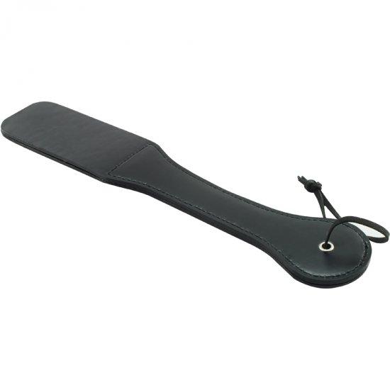 Leather paddle spanking whip three heart fetish bondage tool