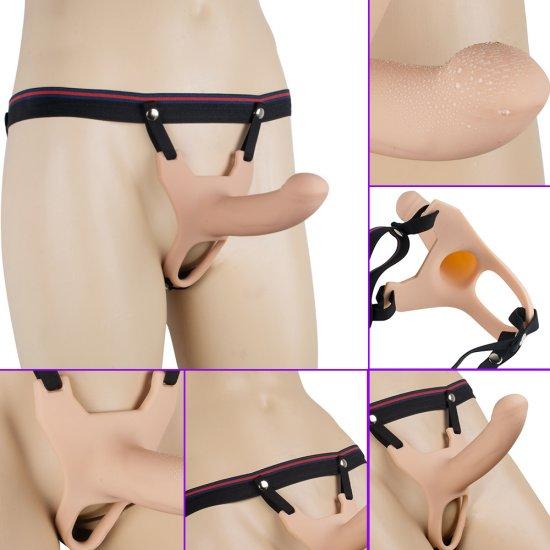 Waterproof Strap-On Dildo G-spot Anal Lesbian Woman Gay Sex Toy