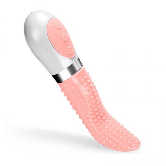 Women's tongue shape waterproof vibrator
