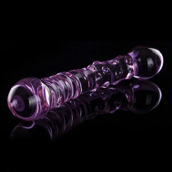 Glass Dildo Crystal Penis Anal Butt Plug Vaginal G Spot Massager Sex Toys