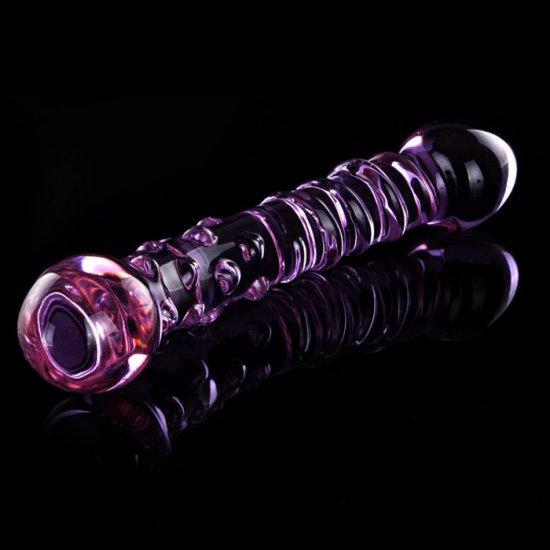 Glass Dildo Crystal Penis Anal Butt Plug Vaginal G Spot Massager Sex Toys