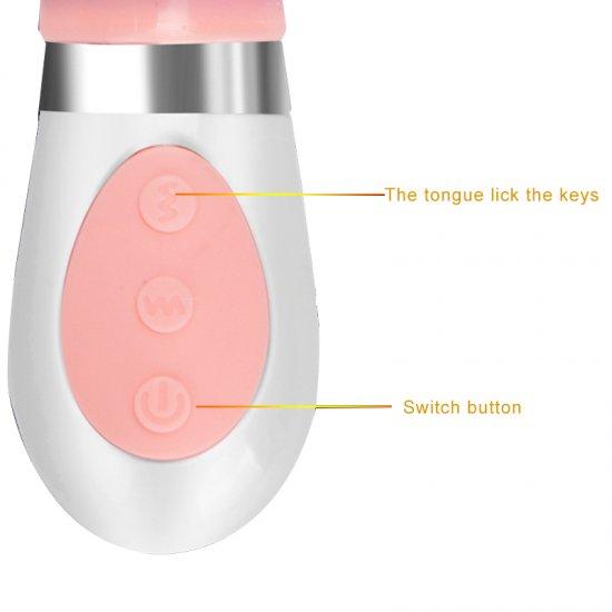 Women's tongue shape waterproof vibrator