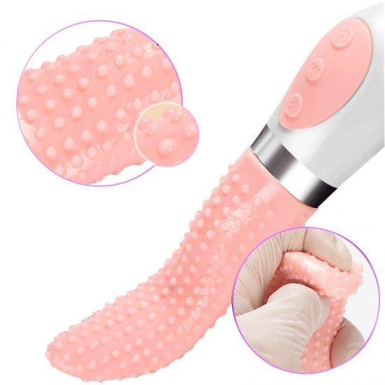 Women's tongue shape waterproof vibrator
