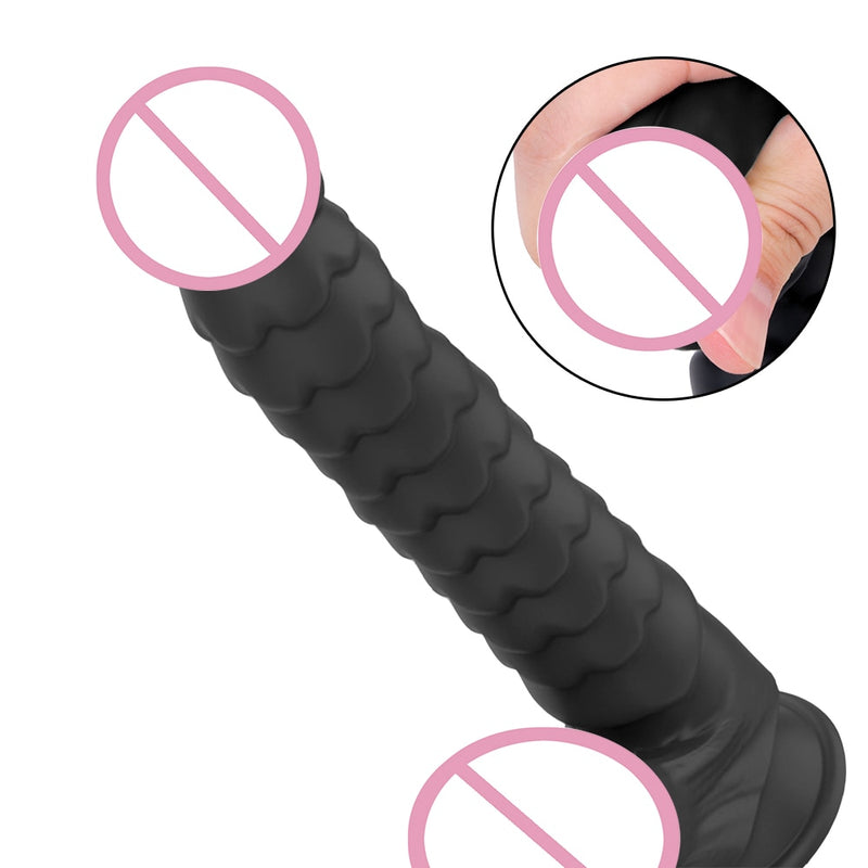 Realisitic Penis Female Masturbator Sex Toys for Women With Suction Cup