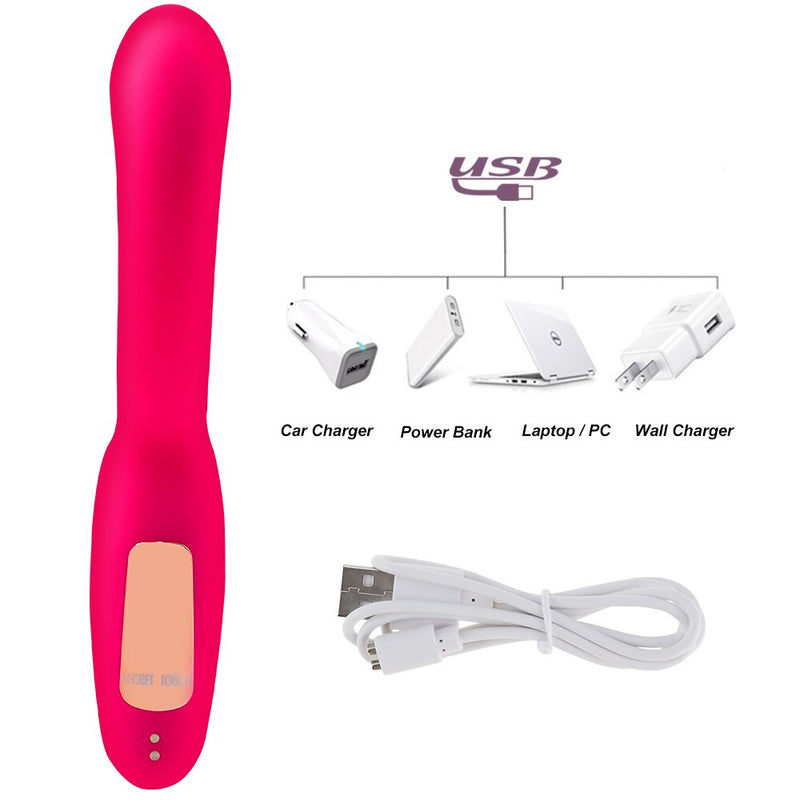 Silicone Clitoris Vibrator for Stimulating G-spot 16 Modes Dildo Rabbit Vibrators Waterproof Vibrating