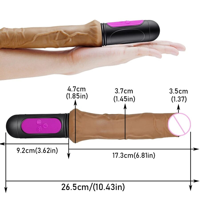 Heating Realistic Dildo Vibrator for Woman 10 speed bend Soft huge dildo