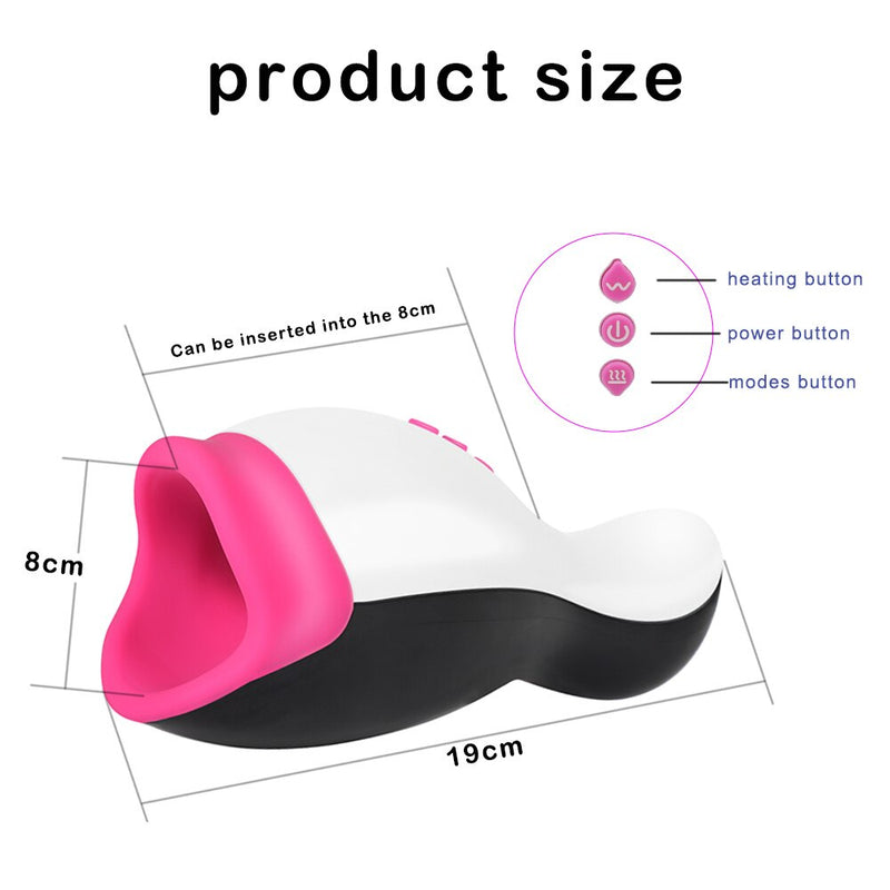 Man Blowjob Sex Toys Heating 12 Furquency Vibrating Masturbation Cup