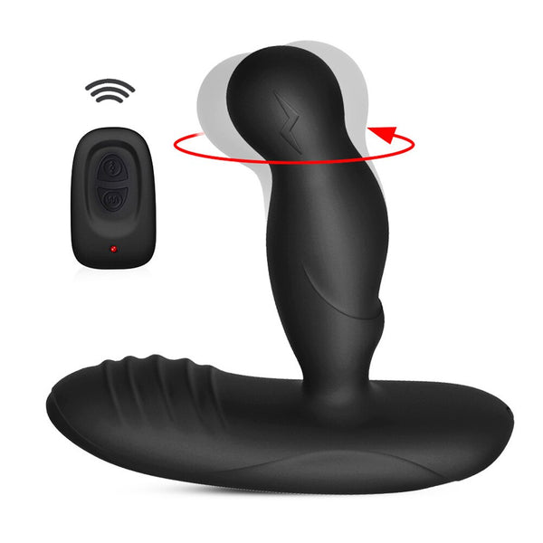 360° Rotating Anal Butt Plug Vibrator Silicone Male Prostate Massager Heating G-Spot Stimulate