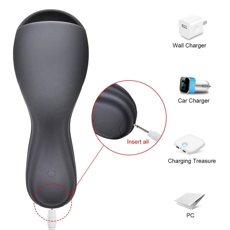 Penis Delay Trainer 10 modes Male Masturbator Vibrator Automatic Oral Climax Sex