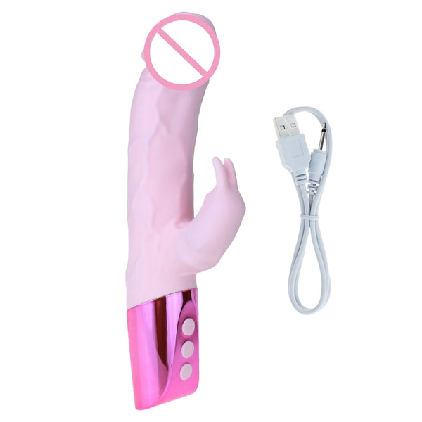 Dildo Rabbit Vibrator for G Spot Clitoris Stimulation Waterproof Bunny Vibrator Personal Sex Toy