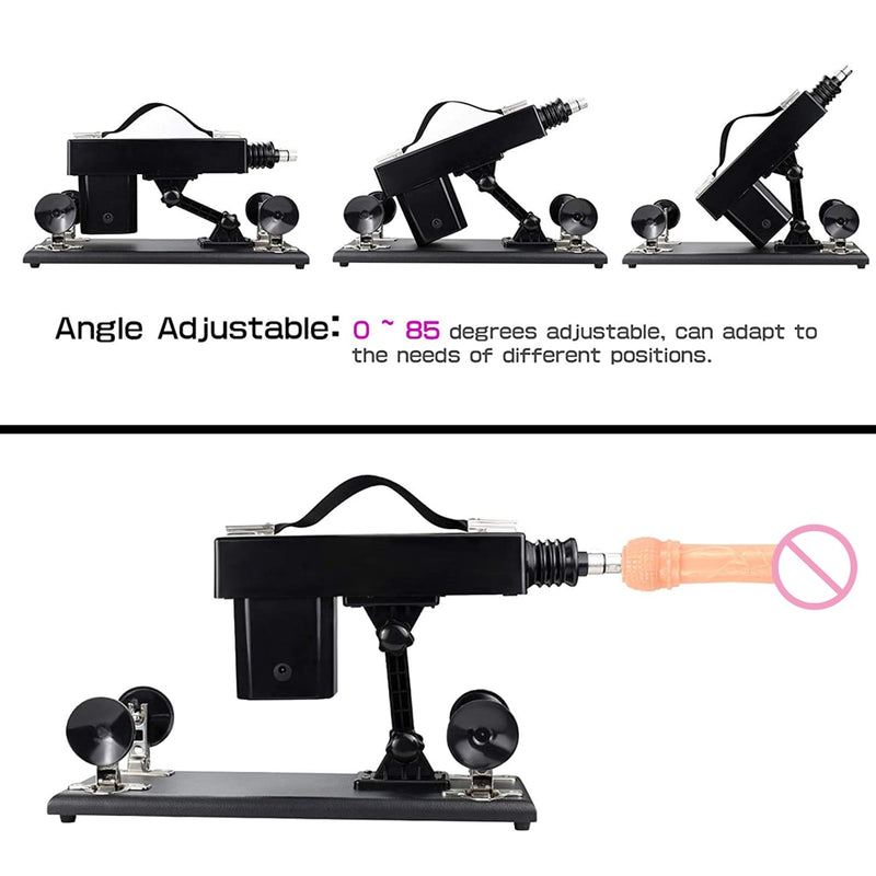 Sex Machine for Women Retractable Mute Machine Pumping Gun with Vagina/Blowjob/Anal  Masturbation Cup