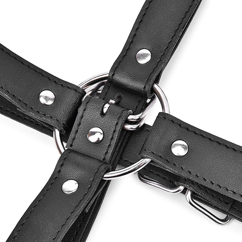 Bdsm Bondage Pu Leather Straps Sex Slave Bandage Restraint Lingerie