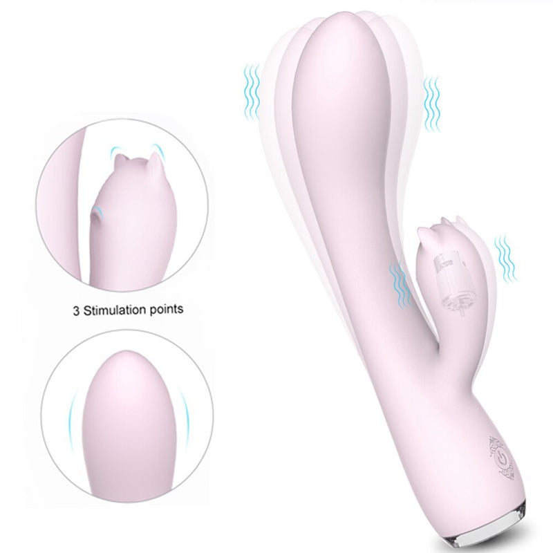 G Spot Rabbit Vibrator Clitoris Stimulation Waterproof Dildo Vibrator Sex Toys