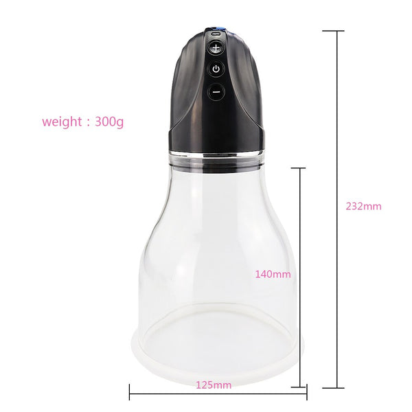 Man nuo Women Vacuum Suction Cup Breast Enlargement Pump Electric Vibrator Breast Massager Chest